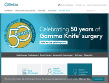Tablet Screenshot of elekta.com